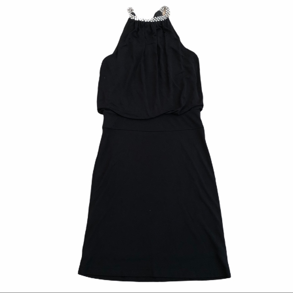 White House Black Market Small Beaded Neck Dress